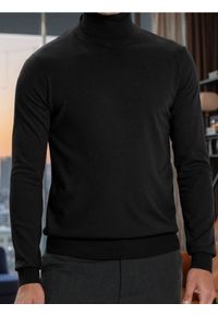 Sinsay - Klasyczny golf - czarny. Typ kołnierza: golf. Kolor: czarny. Styl: klasyczny