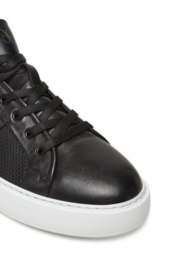 Fabi Sneakersy FU0459 Czarny. Kolor: czarny. Materiał: skóra