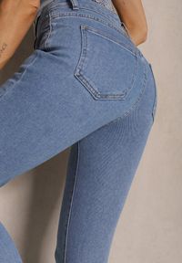 Renee - Jasnoniebieskie Jeansy Skinny High Waist Sepilvia. Okazja: na co dzień. Stan: podwyższony. Kolor: niebieski. Wzór: aplikacja. Styl: klasyczny, elegancki, casual #5