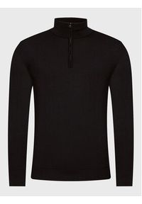 Hugo Sweter San Quirin-M 50474175 Czarny Regular Fit. Kolor: czarny. Materiał: wełna #3