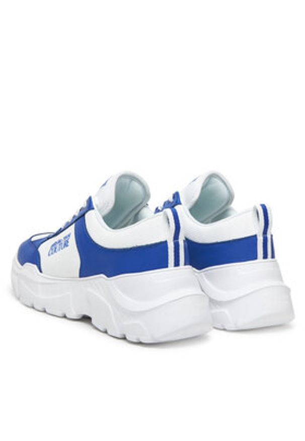 Versace Jeans Couture Sneakersy 78YA3SC1 Niebieski. Kolor: niebieski. Materiał: skóra
