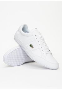 Trampki męskie Lacoste Chaymon BL21 1 CMA (741CMA0038-21G). Kolor: biały. Materiał: dzianina. Sezon: lato. Sport: bieganie #1