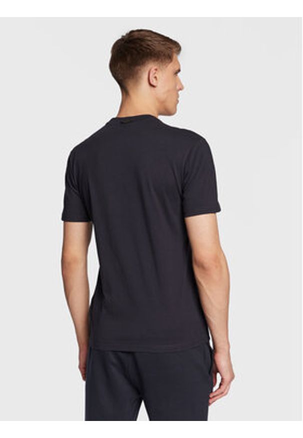 Napapijri T-Shirt S-Bollo NP0A4H9K Granatowy Regular Fit. Kolor: niebieski. Materiał: bawełna