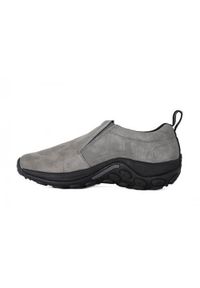 Buty do chodzenia męskie Merrell Jungle Moc. Zapięcie: bez zapięcia. Kolor: szary. Materiał: guma, materiał, syntetyk. Szerokość cholewki: normalna. Sport: turystyka piesza