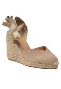 Castañer Espadryle Chiara/8/002 021669-2017 Beżowy. Kolor: beżowy. Materiał: skóra #5