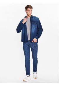 BOSS - Boss Koszula jeansowa 50489489 Granatowy Relaxed Fit. Kolor: niebieski. Materiał: jeans, bawełna #3