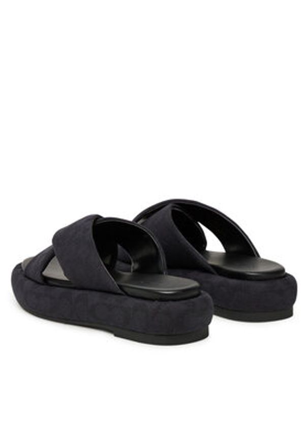 Coach Klapki Penelope CAS84 Czarny. Kolor: czarny. Materiał: materiał