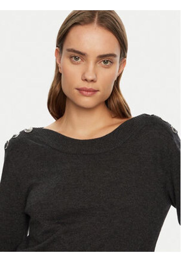 Morgan Sweter 242-MCHOU Szary Regular Fit. Kolor: szary. Materiał: syntetyk