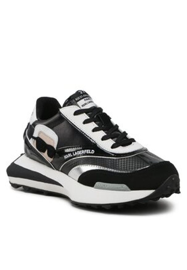 Karl Lagerfeld - KARL LAGERFELD Sneakersy KL62930N Czarny. Kolor: czarny. Materiał: skóra
