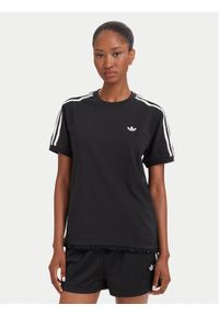 Adidas - adidas T-Shirt Pleated 3S LG4313 Czarny Regular Fit. Kolor: czarny. Materiał: bawełna #1
