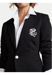 Polo Ralph Lauren Marynarka Blz 211795348001 Czarny Slim Fit. Typ kołnierza: polo. Kolor: czarny. Materiał: bawełna #3