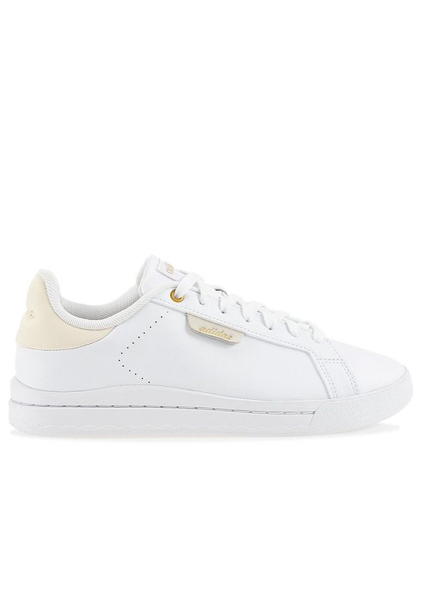Adidas - Buty adidas Silk Court GY9255 - białe. Kolor: biały. Materiał: syntetyk, skóra. Szerokość cholewki: normalna. Wzór: aplikacja, gładki. Sport: tenis
