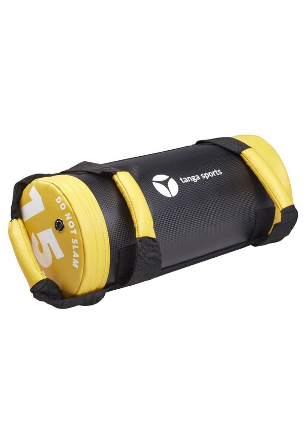 TANGA SPORTS - Funkcjonalna torba Tanga sports 22 Øx55 cm. Kolor: żółty, wielokolorowy, czarny. Materiał: skóra, syntetyk. Sport: fitness