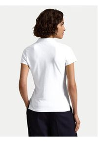 Polo Ralph Lauren Polo 211939272002 Biały Slim Fit. Typ kołnierza: polo. Kolor: biały. Materiał: bawełna #3