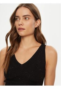 Guess Top W5RR18 Z34O0 Czarny Regular Fit. Kolor: czarny. Materiał: wiskoza