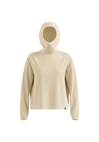 Bluza z kapturem Odlo Mid layer hoody CUBIC. Typ kołnierza: kaptur. Kolor: beżowy #1
