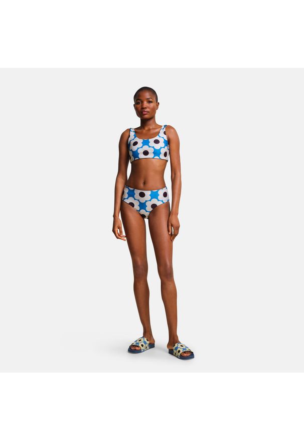 Regatta - Orla Kiely Reversible damskie bikini odwracalne. Kolor: niebieski. Materiał: poliester, materiał, elastan, tkanina