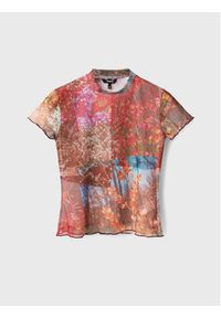 Desigual Bluzka Bora 22WWTK10 Kolorowy Slim Fit. Materiał: syntetyk. Wzór: kolorowy #2