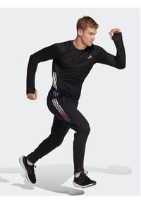 Adidas - adidas Koszulka techniczna Run Icons 3-Stripes HN8024 Czarny Slim Fit. Kolor: czarny. Materiał: syntetyk. Sport: bieganie #7