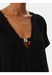 BOSS Bluzka Double B 50557041 Czarny Regular Fit. Kolor: czarny. Materiał: wiskoza #3