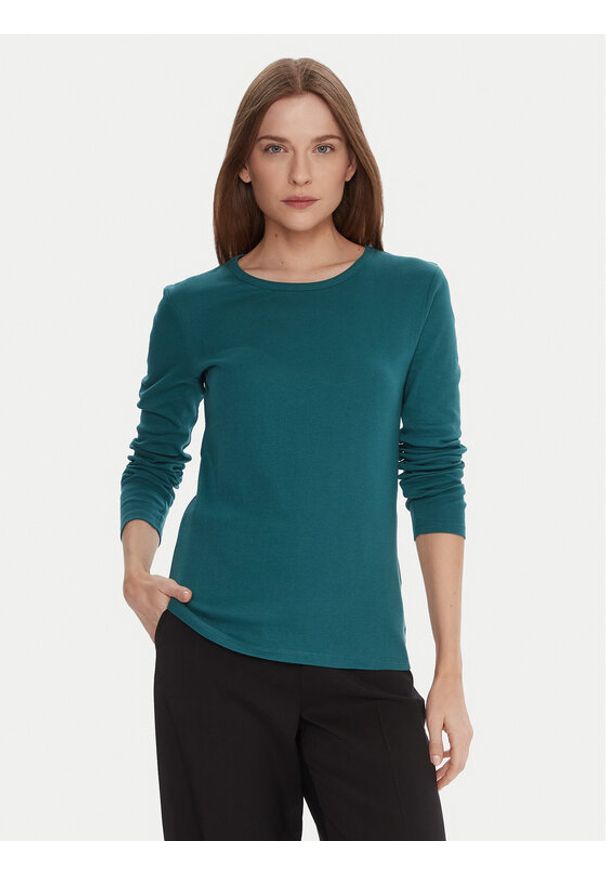 United Colors of Benetton - United Colors Of Benetton Bluzka 3GA2E16F9 Niebieski Regular Fit. Kolor: niebieski. Materiał: bawełna