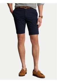Polo Ralph Lauren Szorty materiałowe 710646709009 Granatowy Slim Fit. Kolor: niebieski. Materiał: bawełna