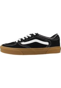 Tenisówki Vans Model Rowley Classic Kolor Czarny. Kolor: czarny. Materiał: tkanina, skóra