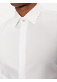 Michael Kors Koszula MK0DS01001 Biały Slim Fit. Kolor: biały. Materiał: bawełna