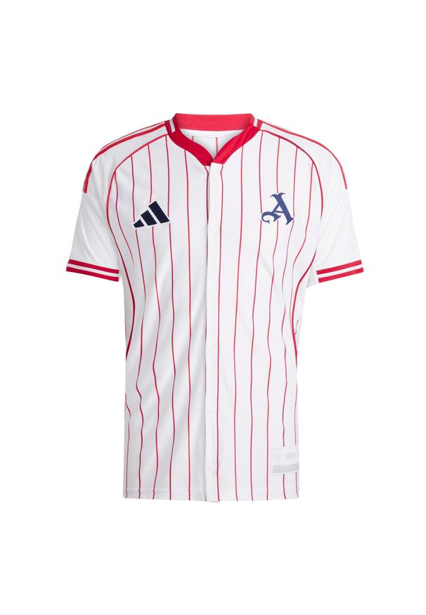 Adidas - Koszulka kibica baseballowego US Arsenal 2025/26. Kolor: biały. Sport: piłka nożna
