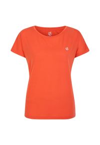 DARE 2B - T-shirt Damski Melanżowy Niska Waga Persisting. Kolor: pomarańczowy. Wzór: melanż #1