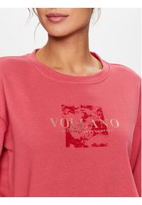 Volcano Bluza B-Elena L01058-W24 Różowy Regular Fit. Kolor: różowy. Materiał: bawełna #4