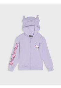 Sinsay - Rozpinana bluza z kapturem Kuromi - fioletowy. Typ kołnierza: kaptur. Kolor: fioletowy #1