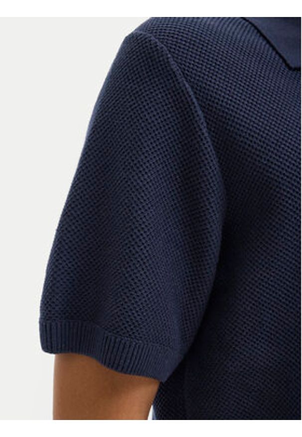 Jack & Jones Polo Ceaston 12273012 Granatowy Regular Fit. Typ kołnierza: polo. Kolor: niebieski. Materiał: bawełna