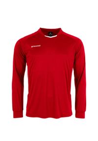 STANNO - Dziecięcy dżersej z długim rękawem Stanno First. Kolor: wielokolorowy, biały, czerwony. Materiał: jersey. Długość rękawa: długi rękaw. Długość: długie #1