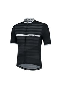 ROGELLI - Koszulka rowerowa męska Rogelli STRIPE. Kolor: biały, wielokolorowy, czarny. Sport: kolarstwo