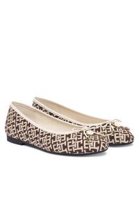 TOMMY HILFIGER - Tommy Hilfiger Baleriny Th Charm Jacquard Ballerina FW0FW09504 Kolorowy. Materiał: materiał. Wzór: kolorowy #4