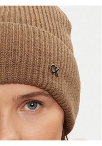 Calvin Klein Czapka Chunky K60K612873 Beżowy. Kolor: beżowy. Materiał: wełna #5