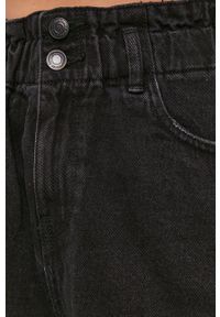 Vero Moda - Szorty jeansowe. Okazja: na co dzień. Stan: podwyższony. Kolor: czarny. Materiał: jeans. Wzór: gładki. Styl: casual #2