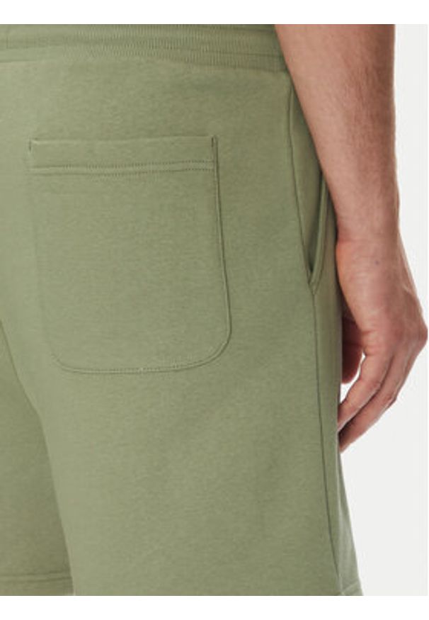 Tommy Jeans Szorty sportowe Flag Beach DM0DM21931 Zielony Regular Fit. Kolor: zielony. Materiał: bawełna. Styl: sportowy