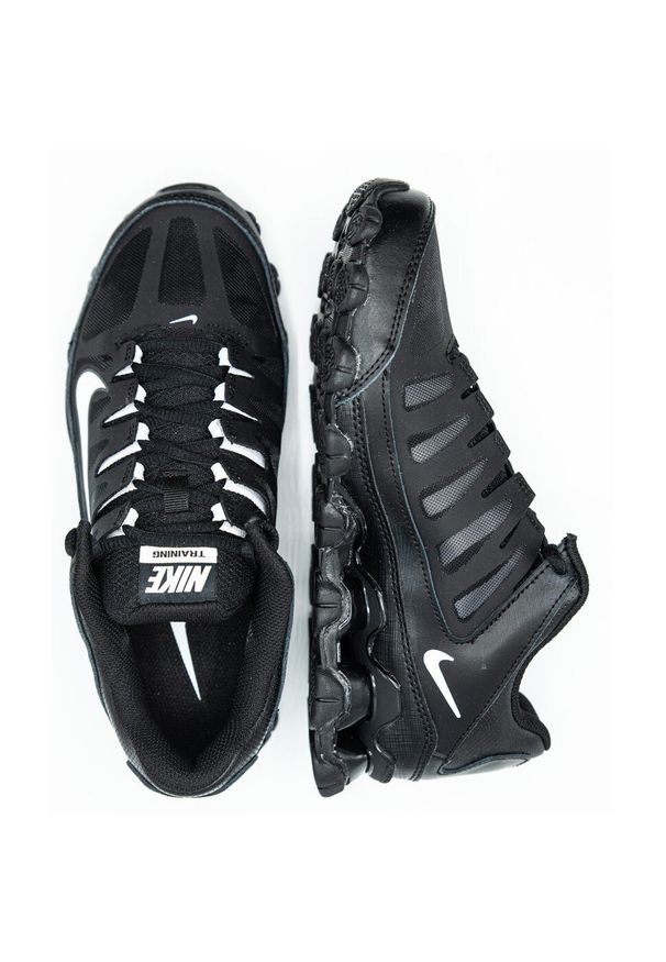 Buty treningowe męskie Nike Reax 8 TR Mesh. Zapięcie: sznurówki. Kolor: czarny. Materiał: guma, skóra, tkanina, materiał, syntetyk. Szerokość cholewki: normalna