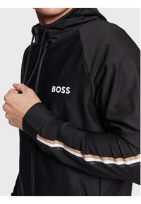 BOSS - Boss Bluza Sicon 50482369 Czarny Regular Fit. Kolor: czarny. Materiał: syntetyk