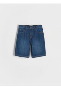 Reserved - Jeansowe szorty - granatowy. Kolor: niebieski. Materiał: jeans #1