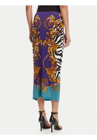 Versace Jeans Couture Spódnica ołówkowa 78HAE8P6 Fioletowy Slim Fit. Kolor: fioletowy. Materiał: wiskoza