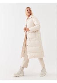 Peserico Easy Płaszcz zimowy M24434 Écru Regular Fit. Materiał: syntetyk. Sezon: zima #4