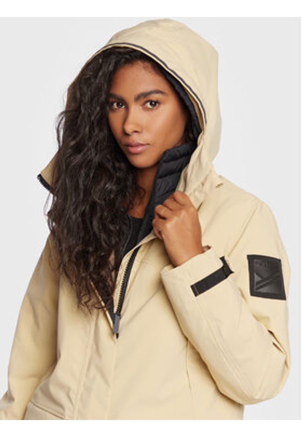 Halti Parka Bergga 065-0425 Beżowy Relaxed Fit. Kolor: beżowy. Materiał: syntetyk