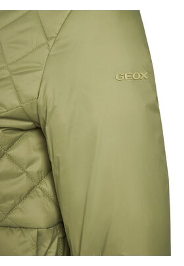 Geox Kurtka przejściowa Amabel W5520F T3132 F3275 Zielony Regular Fit. Kolor: zielony. Materiał: syntetyk