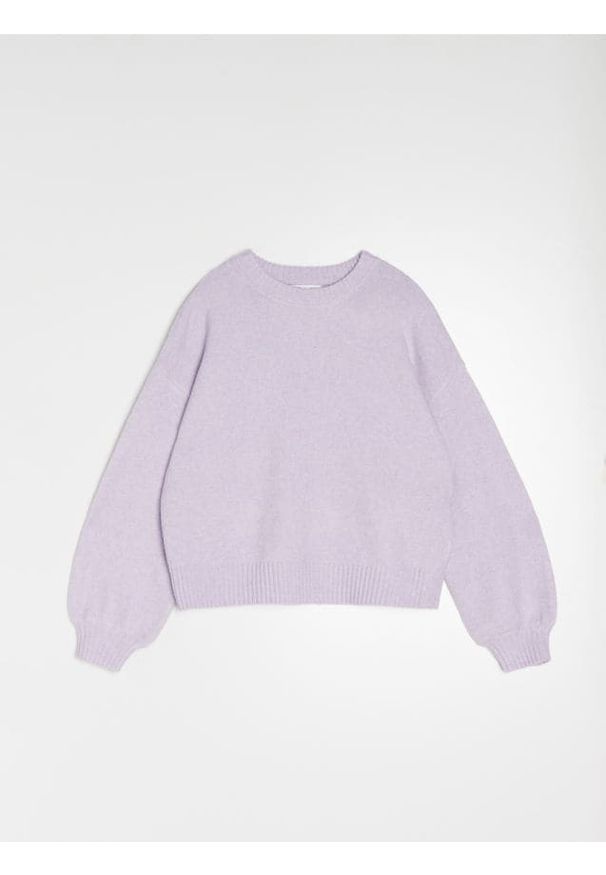 Sinsay - Sweter basic - fioletowy. Kolor: fioletowy