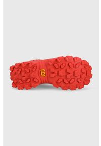 CATerpillar - Caterpillar buty Intruder kolor czerwony. Nosek buta: okrągły. Zapięcie: sznurówki. Kolor: czerwony. Materiał: guma #2