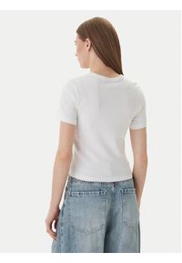 only - ONLY T-Shirt Val 15339774 Biały Slim Fit. Kolor: biały. Materiał: bawełna #4