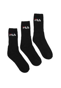 Skarpetki Tenisowe Unisex Fila 3-Pakowe Czarne Rozmiar 39-42. Kolor: czarny. Sport: tenis